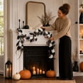 thumbnail image 6 of Qjidjing Halloween Twig Garland, Hanging Vine Decor, Equipped With Ghost Skull Eyeball Ornaments, Flexible Branch Structure, Wall Frame, Doorway, Indoor Party Layout, 6 of 7