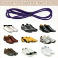 thumbnail image 3 of Uxcell Elastic Shoe Laces, No Tie Shoelaces for Adults White Dot Purple, 3 of 6