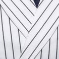 thumbnail image 6 of Men's Double Breasted Lapel Striped Suit Vests Casual Business Dress Vests Slim Fit Waistcoatfor Wedding Groom Dating White, 6 of 8