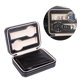 thumbnail image 2 of Estuche de viaje portátil con cremallera para relojes, 4 compartimentos, organizador de almacenamiento interior para relojes, bolsa de viaje para colección de relojes (negro, 4 compartimentos), 2 of 7