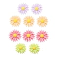 thumbnail image 4 of HINTRMENT 10Pcs Flower Pin Assorted Color Flower Design Easy Removal Drywall Attachment Home Office Supplies, 4 of 8