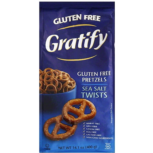 Gratify Sea Salt Twists Gluten Free Pretzels, 14.1 oz, (Pack of 6) by