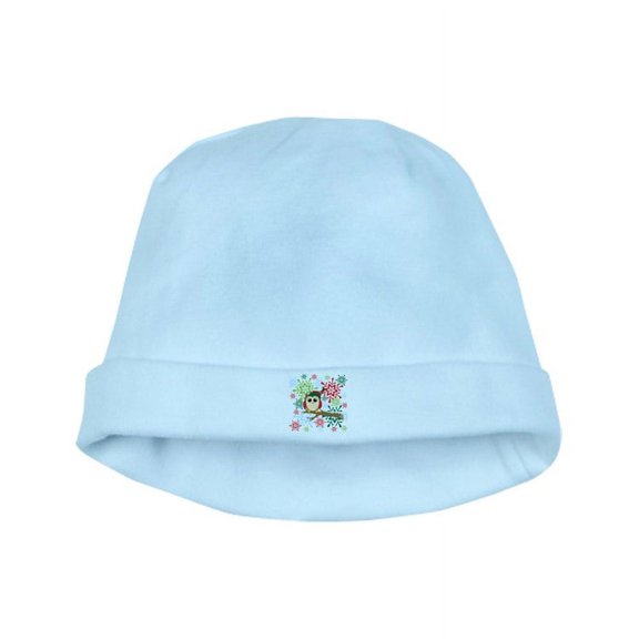 CafePress - Christmas Owl - Baby Hat