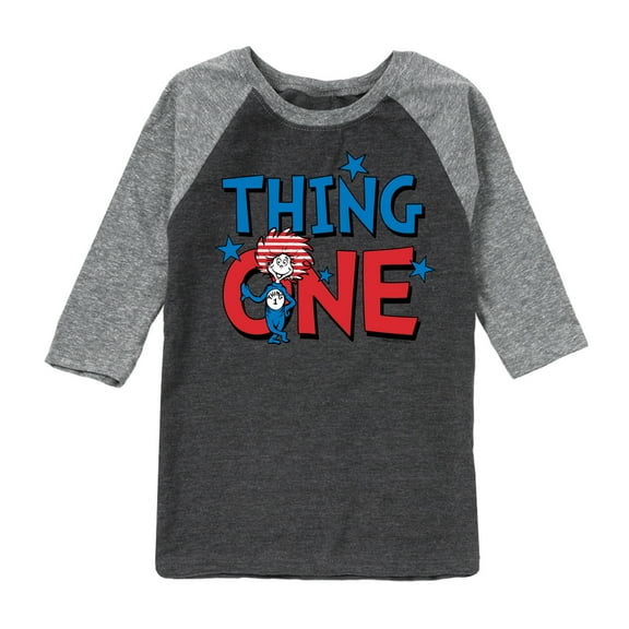 Dr. Seuss - Thing One - Toddler And Youth Raglan Graphic T-Shirt
