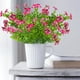 thumbnail image 5 of Flores artificiales, flores falsas, flores artificiales, 5 piezas surtidas de flores artificiales con hojas de eucalipto y pensamientos, ideales para la decoración del hogar en interiores y exteriores, 5 of 5
