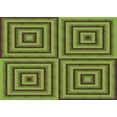 thumbnail image 1 of Ahgly Company Machine Washable Indoor Rectangle Transitional Dark Brown Area Rugs, 2' x 5', 1 of 7