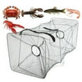 thumbnail image 1 of Opolski Piège à Appâts de Pêche Pliable Portable Filet de Crabe Cage Attrape-Crevettes Pot Piège à Appâts, 1 of 6