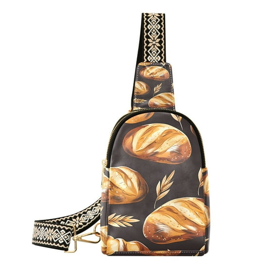 Breads Wheats Crossbody Bags Backpack Chest Bag Shoulder Bag Waist Bag for Outdoor Travel Hiking Fitness Cycling