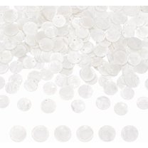 200Pcs Shell Charms White Capiz Shells Charms 15mm Flat Round Natural Seashell Charm Sea Ocean Summer Disc Charm for Jewelry Making Wind Chime Earring Supplies Hole 1.5mm