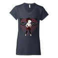 thumbnail image 2 of Wild Bobby Betty Boop Sugar and Spice Wink Betty Boop Women’s Standard V-Neck Tee, Navy, Medium, 2 of 5