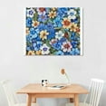 thumbnail image 2 of Orinice Watercolor Floral Art Print Forget Me Not Flower Symbolic Meaning Blue Wildflower Wall Art Botanical Poster  16x12in, 2 of 6