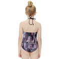 thumbnail image 4 of The Vampire Diaries Pattern Children's One-piece Swimwear Halterneck Swimsuit Summer Beach Girl's Bathing Suits Breathable Beachwear, 4 of 7