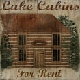 thumbnail image 2 of Albert, Beth 15x15 Black Ornate Wood Framed with Double Matting Museum Art Print Titled - Lake Cabin, 2 of 4