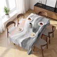 thumbnail image 3 of Gray Waves Coastal Table Cloth Waterproof Tablecloths, Grey Ombre Summer Beach Oceans Tablecloth Dining Table Cover for Kitchen Party Tabletop Outdoor, Rectangle Tablecloth 54x108 Inch, 3 of 9