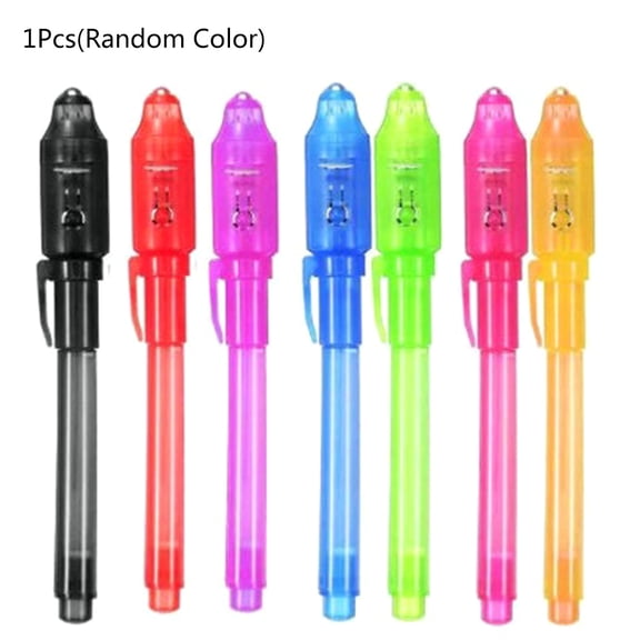 YROHGKPN Colorful Invisible Ink Pen Magical Ink Pen with UV Light Bags Filler