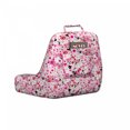 thumbnail image 2 of Floral Reading Pillow Cover, Continuous Butterflies Flower Petals Leaves Summer Arrangement Print, Unstuffed Printed Bed Rest Case from Soft Fabric, XL Size, White Hot Pink Vermilion, by Ambesonne, 2 of 4