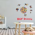 thumbnail image 2 of Keep Dreaming Quote Wall Decal-Skydivers Kids Room Vinyl Wall Sticker - Modern Design Sport Decor for Kids Room , Bedroom,Boys Girls Room-Easy to Apply and Remove-Size : 10" x 10"., 2 of 4