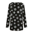 thumbnail image 5 of Christmas Long Sleeve Shirts for Women Bling Christmas Tree Print Tunic Tops Round Neck Casual Holiday Shirt Sweatshirt Womens Sweaters Sweatshirt Shirt, 5 of 5