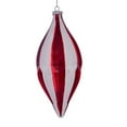 thumbnail image 1 of Vickerman MC190325 10 Po Rouge & Blanc Bande Navette Ornement - 2 par Sac, 1 of 1