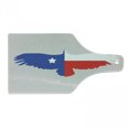thumbnail image 1 of Texas Star Cutting Board, Bald Eagle Silhouette with Lone Star Wings of Freedom Animal, Decorative Tempered Glass Cutting and Serving Board, Wine Bottle Shape, Violet Blue Vermilion, by Ambesonne, 1 of 1