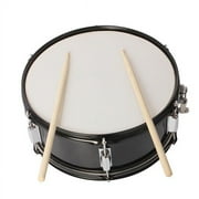 Bornmio 14 x 5.5 inches Professional Marching Snare Drum & Drum Stick & Strap & Wrench Kit Black