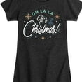 thumbnail image 3 of Fancy Nancy - Oh La La Its Christmas - Girls Toddler And Youth Fitted Short Sleeve Graphic T-Shirt, 3 of 5