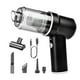 thumbnail image 1 of Aspiradora de mano inalámbrica para coche pequeño, portátil, 120W, 40000R, con accesorios, potencia de succión de 8000PA para teclado y ordenador Negro, 1 of 8