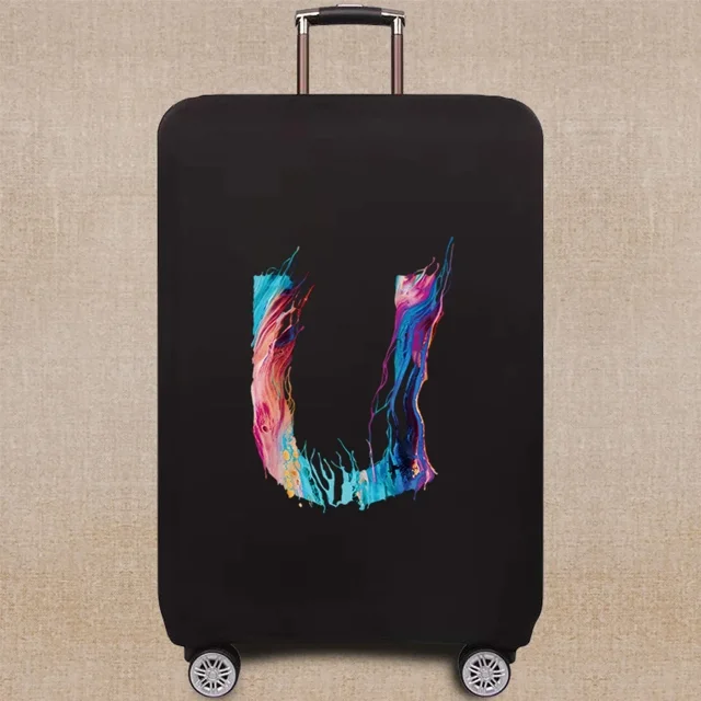2024 Travel Suitcase Cover Elastic Luggage Dust Cover Apply 18-32 Suitcase Protective Cover Paint Pattern Series 8paintU S