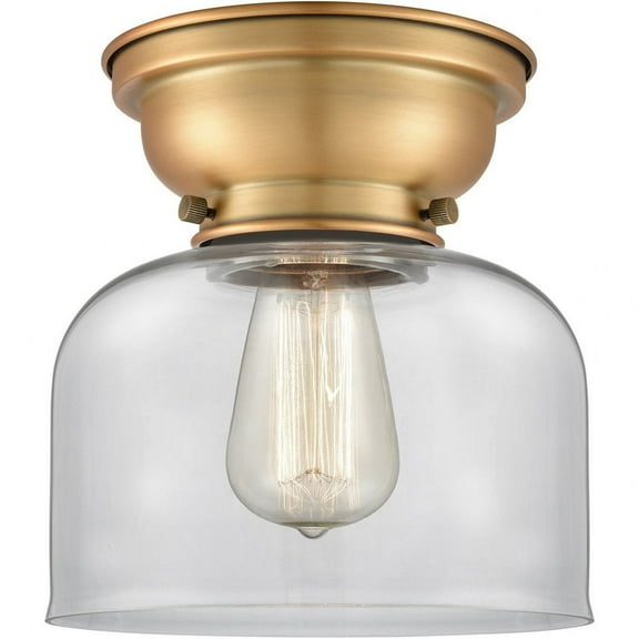 Innovations Lighting - Large Bell-1 Light Flush Mount in Industrial Style-8