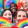thumbnail image 6 of LINLIN 3 Pcs Rainbow Hand Fans, Foldable Gay Pride Fans, Colorful Paper Gay Fans Pride Stuff Accessories for LGBT Pride Month (Horizontal Striped Rainbow), 6 of 7