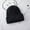 Black, variant on Mens And Womens General-Purpose Wool Cap, Pullover Cap, Rolled Edge Autumn And Winter Warm Knit Cap Fashion