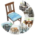 thumbnail image 7 of Cauagu Sea and Fish for Dining Chair Seat Covers,Slipcovers Kitchen Chair Covers Upholstered Chair Seat Cushion Cover Chair Seat Protector-Four Pieces, 7 of 7
