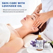 HIQILI 100% Pure Lavender Essential Oil, 100ML Undiluted for Diffuser, Relax Mind & Better Sleep