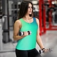 thumbnail image 6 of Uemuo blue green colors Pattern Workout Tank Tops for Women Breathable Moisture-wicking tank top Sleeveless Running Loose Fit Yoga Tops Active Shirts Sports Gym Exercise-Large, 6 of 7