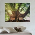 thumbnail image 4 of GOSMITH  Wall Tapestry for Bedroom Decoration Nature Forest Tapestry Tree Tapestry Landscape Tapestry Dark Green Tapestry, 4 of 7