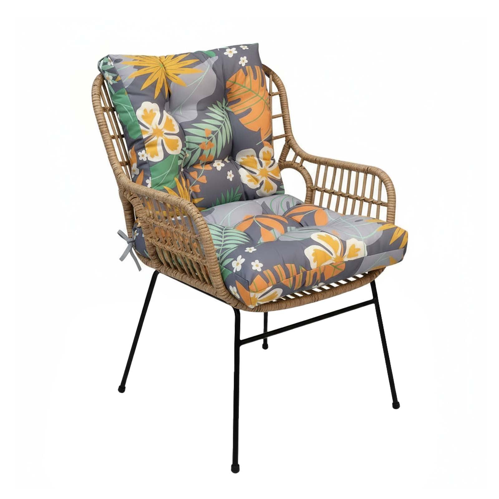 TOPCHANCES Outdoor Seat/Back Chair Cushion for Patio Garden Seat Pad, Spring/Summer Seasonal All Weather Replacement Cushions, Autumn