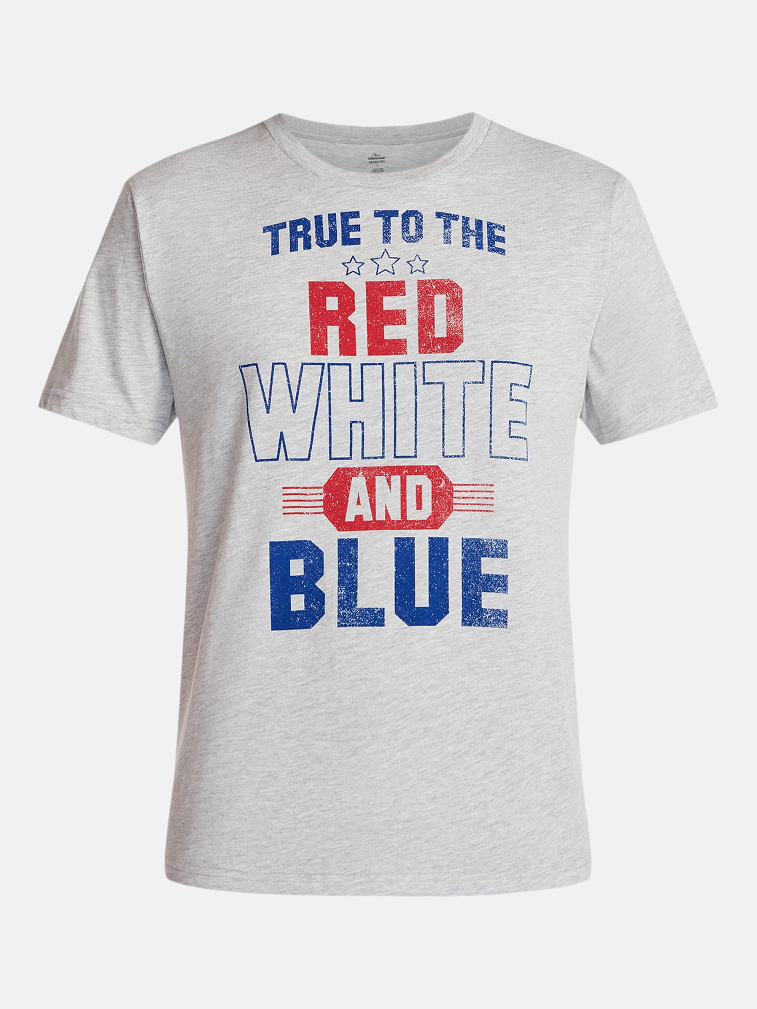 Americana Men's and Big Men's True Colors Graphic Tee Shirt from Way to Celebrate, Sizes XS-3XLT