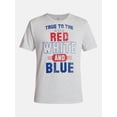 thumbnail image 5 of Americana Men's and Big Men's True Colors Graphic Tee Shirt from Way to Celebrate, Sizes XS-3XLT, 5 of 5