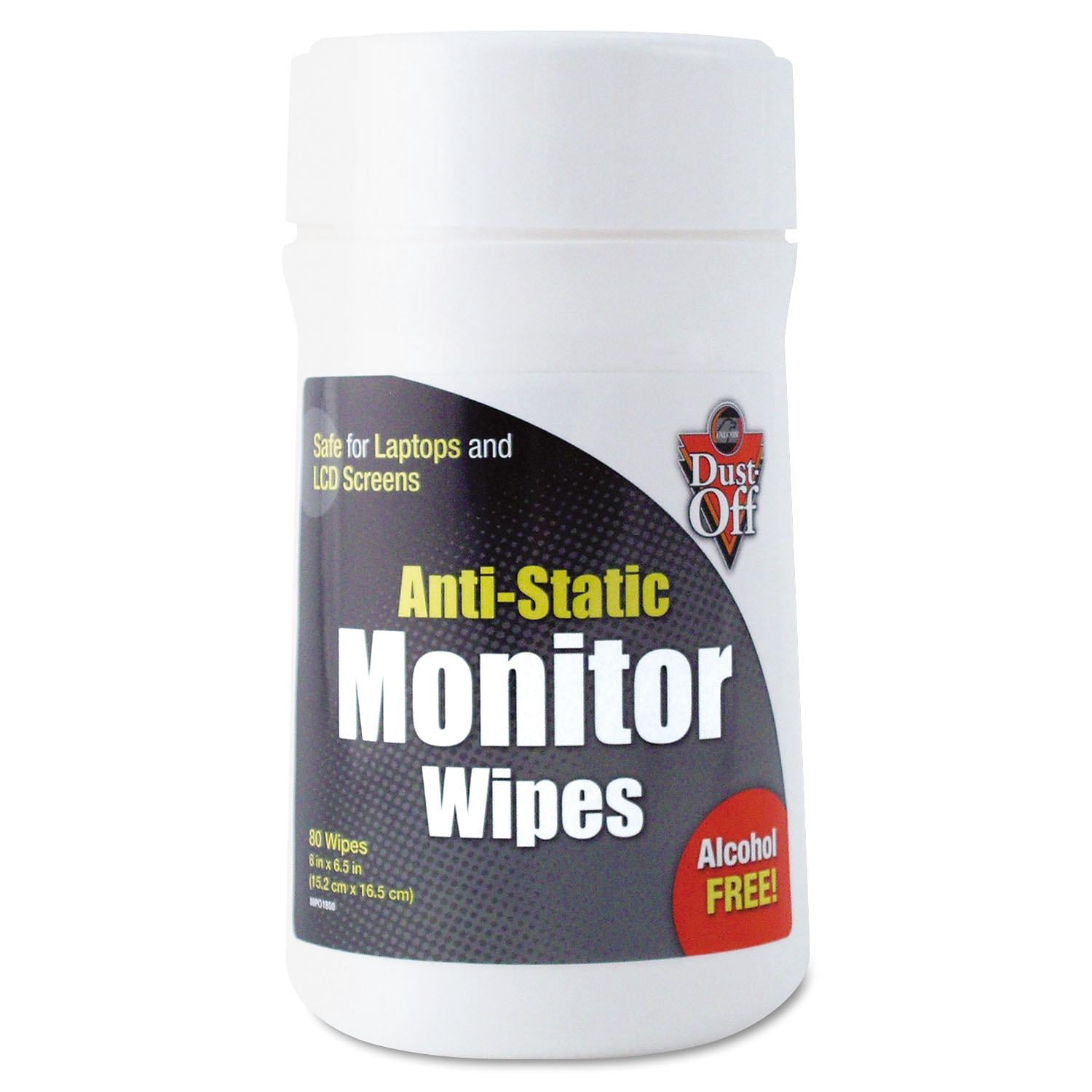 DustOff PreMoistened Monitor Cleaning Wipes 80 ct.