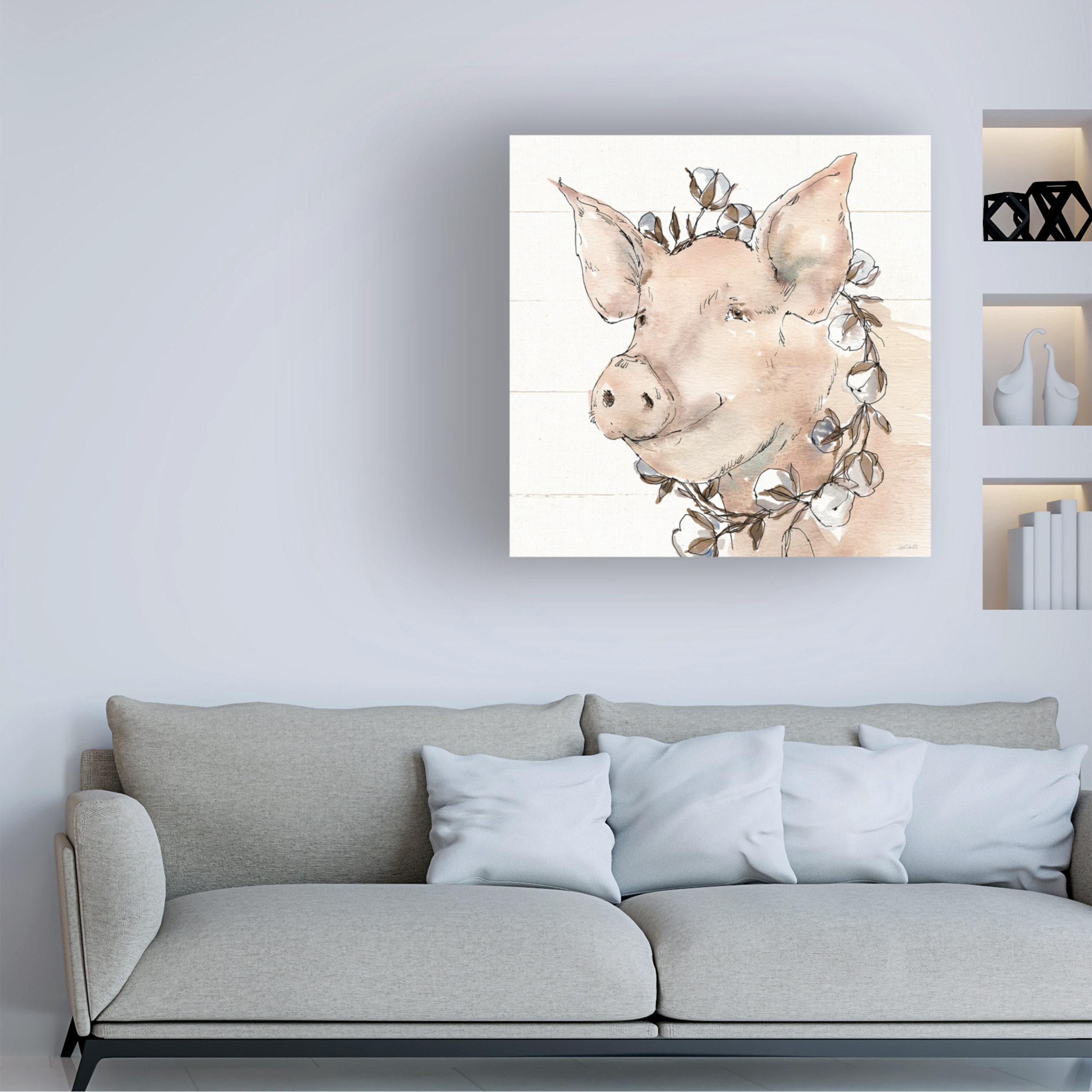 Trademark Fine Art 'Country Life V' Canvas Art by Anne Tavoletti