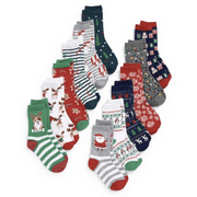 Nordstrom Kids' Assorted 12-pack 12 Days of Socksmas Socks Gift Box, Size 5-7
