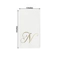 thumbnail image 5 of Balsa Circle 100 White with Gold Foil Letter N Dinner Paper Napkins Party Wedding Reception Decorations Event Catering Disposable Supplies, 5 of 9