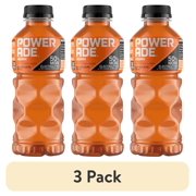(3 pack) POWERADE Orange Electrolyte Sports Drink Bottle, 20 fl oz