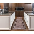 thumbnail image 5 of Gloria - 2 Piece 22"x59" Washable Runner & 20"x30" Door mat Kitchen Set Bordered Washable Rug Anti Slip Backing Kitchen Rugs Light Weight Foldable Carpet, 5 of 9