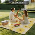 thumbnail image 4 of Farmhouse Daisy Outdoor Rug for Patio/Deck/Porch, Non-Slip Large Area Rug 5 x 8 Ft, Spring Watercolor Yellow White Floral Beige Indoor Outdoor Rugs Washable Area Rugs, Camping Rug Carpet Runner, 4 of 8