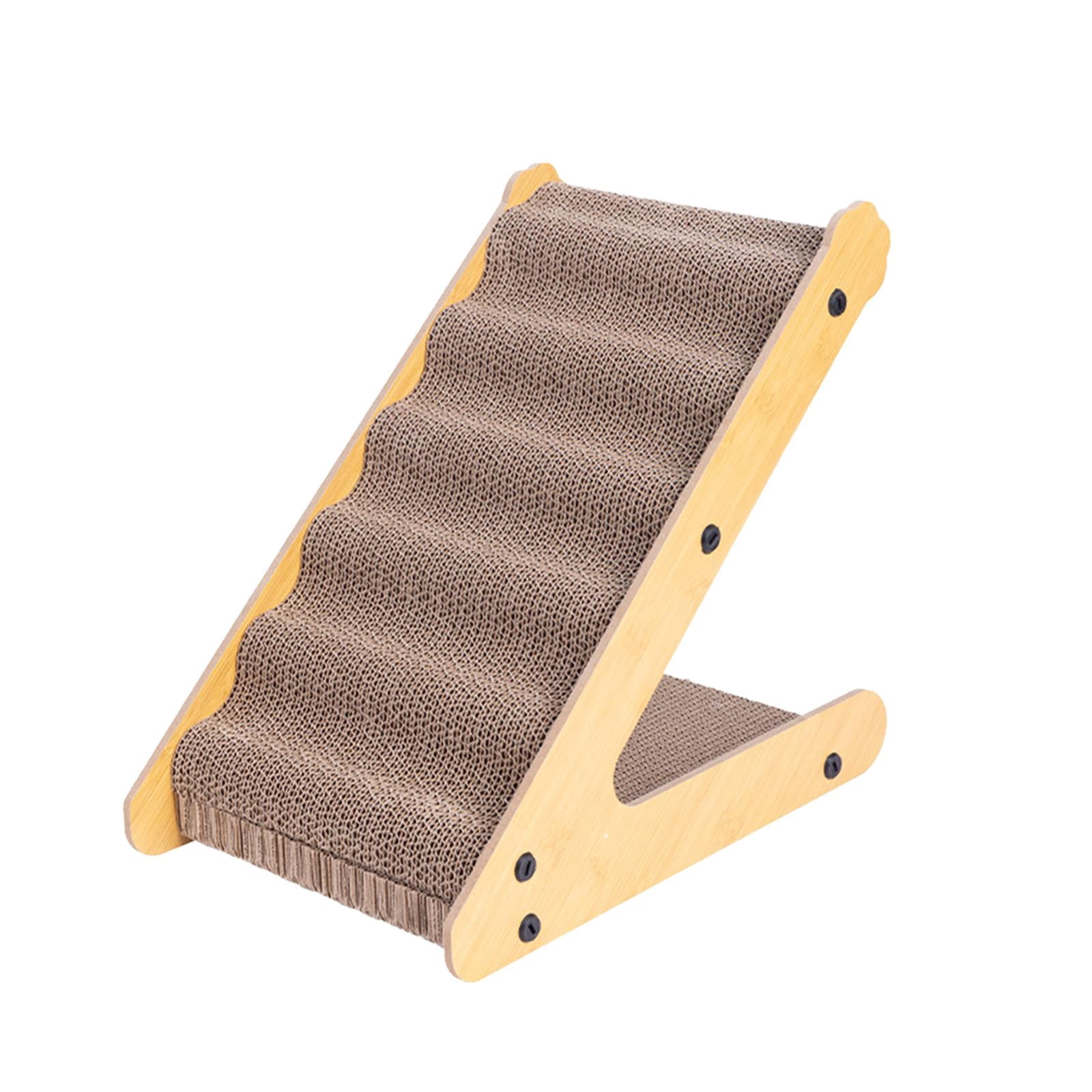 Bothyi Cat Scratcher Cardboard Stable Triangular Structure Space Saving Scratch Pad for