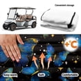 thumbnail image 6 of XYZCANDO Blue Butterfly Universal Golf Cart Seat Cover | Non-Slip Washable Terry Cloth With 4 Storage Pockets | Protective Accessory for Golf Lovers, 6 of 8