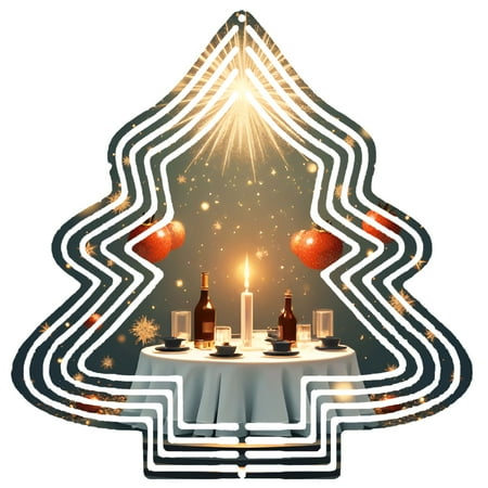 Metal Hanging Christmas Tree-Shaped Wind Decorations – Festive Garden Spinners with Starry Night Design for Yard and Garden Metal Hanging Christmas Tree-Shaped Wind Decorations – Festive Garden Spinners with Starry Night Design for Yard and Garden