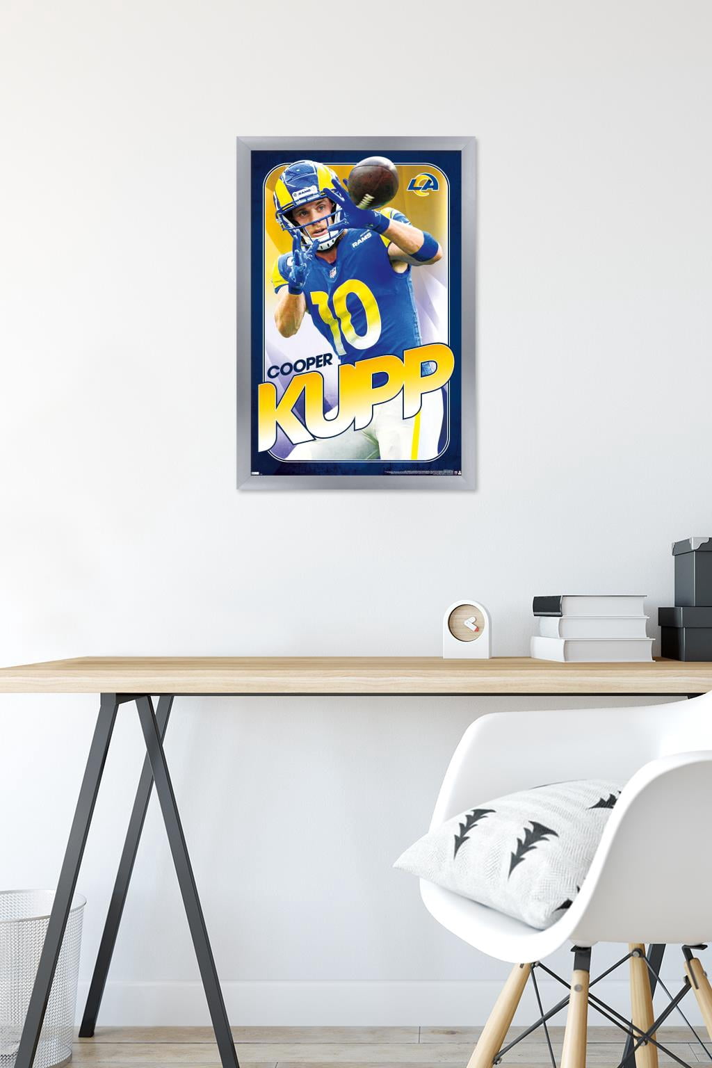 NFL Los Angeles Rams - Cooper Kupp 22 Wall Poster, 14.725" x 22.375" Framed