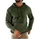 thumbnail image 1 of pstuiky hombres de manga larga, Blusa informal de manga larga con capucha y bolsillo para hombre top de hombre xl, 1 of 5